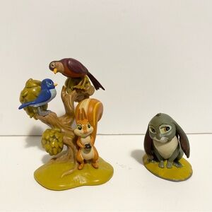 Disney Sofia The First Whatnaught Squirrel Birds Tree PVC Figurine Clover Bunny